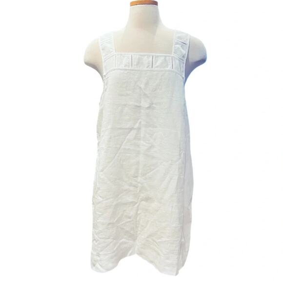 Madewell Embroidered Tank Mini Dress in Linen Size 14 NWT - Picture 2 of 8
